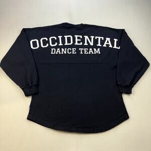 Occidental College Shirt Spirit Jersey Womens Small Black Oxy Tigers Long Sleeve